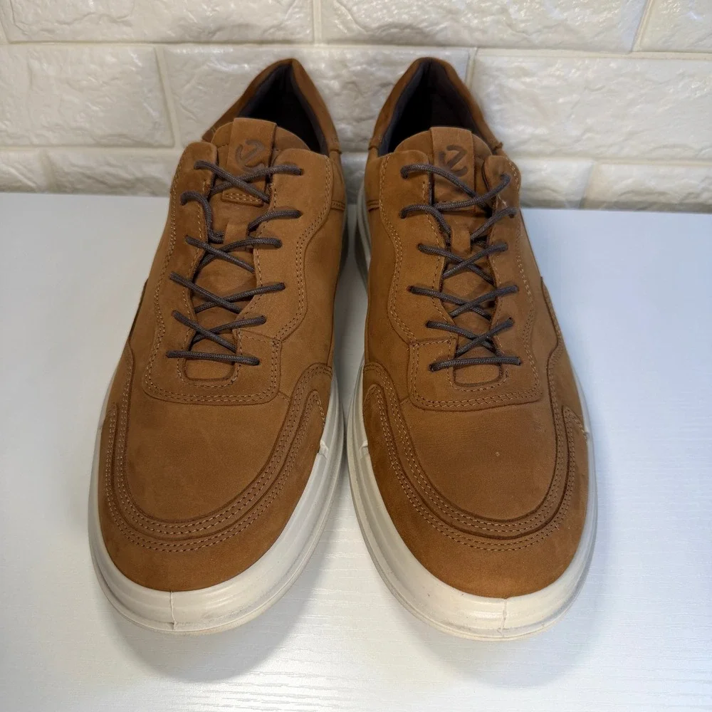 ECCO Men's Street Tray Classic Sneaker | Size 12-12.5 US | Navajo Brown Suede